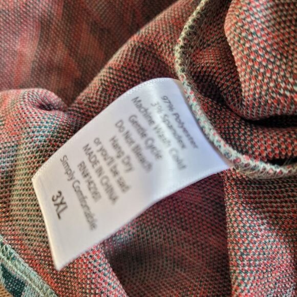 COPY - New Amelia Dress Plus Size 3X 3XL Rockabilly Retro Green Nordic Fair Isle - Picture 7 of 7